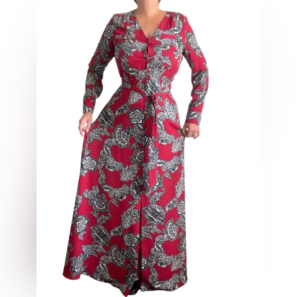 EXPRESS NWOT Maxi Boho Dress Paisley Print Women’s Size M
